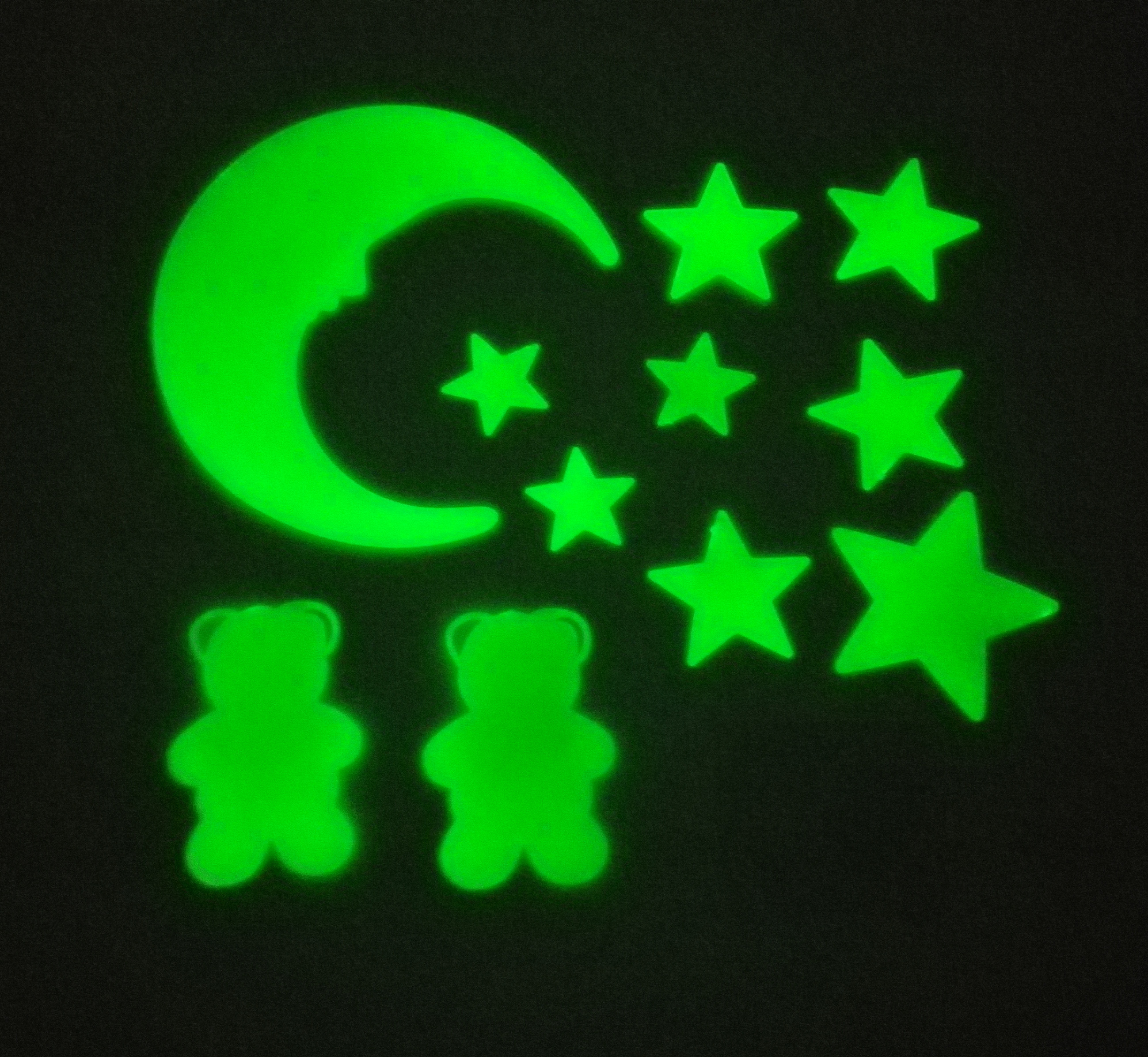 planet Stars Moon Glow in the Dark PP bedroomstickers Luminous Fluorescent Plastic Wall Stickers for kids