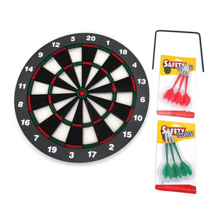 professional Custom Pub Recreational 16-inch safety Dart board Set soft-tip Dartboard with 6 darts game set