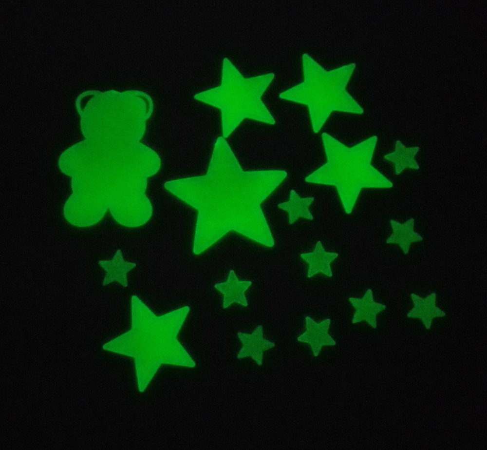 planet Stars Moon Glow in the Dark PP bedroomstickers Luminous Fluorescent Plastic Wall Stickers for kids