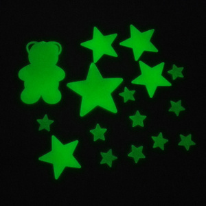 planet Stars Moon Glow in the Dark PP bedroomstickers Luminous Fluorescent Plastic Wall Stickers for kids