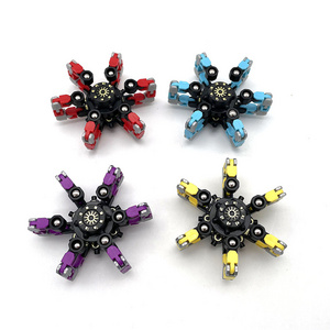 2022 DIY transformable chain mechanical spiral twister fingertip gyro hand spinner funny fidget sensory spinner toys