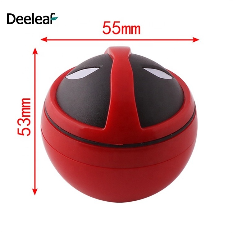 round ball shape herb grinder smoking accessories star wars dragon ball poke ball deadpool dead star pokemon dry herb grinder