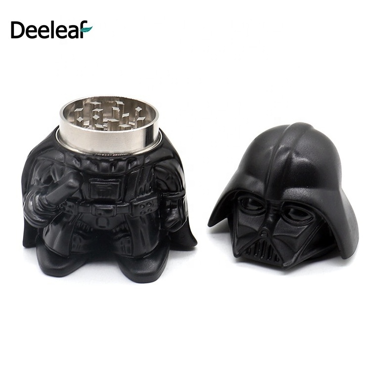 Alien Star war Darth Vader smoke accessories herb grinder 3 layers metal zinc alloy Dark vador herb tobacco grinder