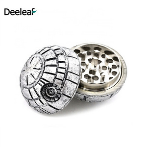 Separate Gift box herb grinder smoking accessories star wars dead star dry herb grinder death star tobacco herb grinder