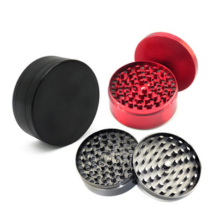 4 parts 75mm 100mm big size herb grinder metal zinc alloy smoking accessories large dry tobacco grinder for herb