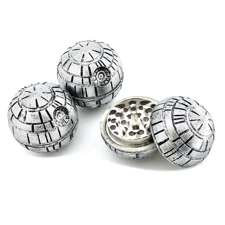 Separate Gift box herb grinder smoking accessories star wars dead star dry herb grinder death star tobacco herb grinder