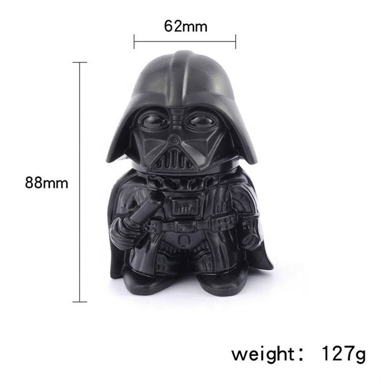 Alien Star war Dark vador smoking accessories herb grinder 3 layers metal zinc alloy Darth Vader herb tobacco grinder