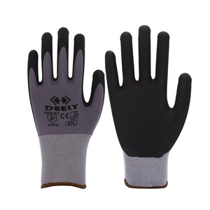 13 Gauge Polyester PU Coated Supported Gloves