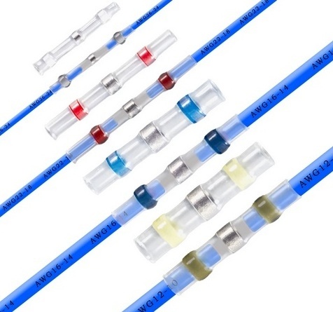 DEEM Red blue yellow white seal solder tin wire connector waterproof heat shrink wire terminals