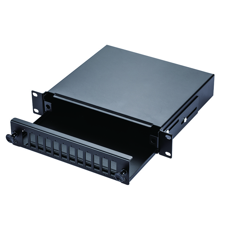 10 Inch Mini 12 Optical Blank Junction Box Wall Mounted User Cable Self-locking Fiberglass Patch Panel