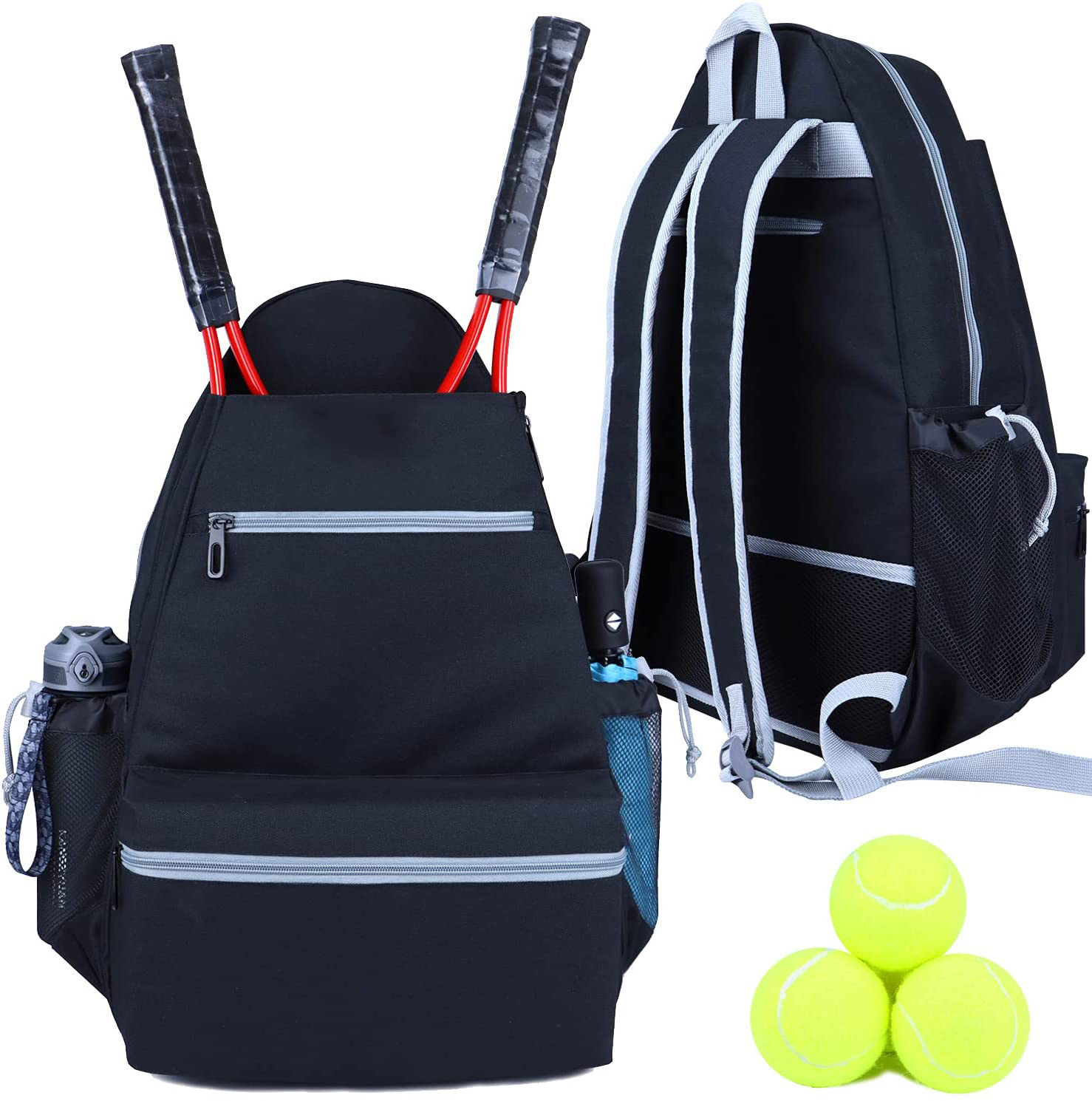 Factory Custom Large Tennis Bag Tennis Backpack Racket Bag to Hold Rackets, Balls Tennis, Pickleball