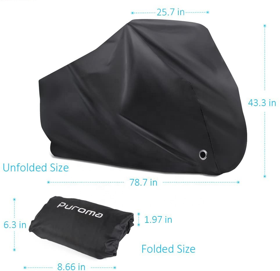 Outdoor Bicycle Case 210D Oxford Rain UV bike cover Waterproof Protective Bicycle Cover with Locking Hole for Bike