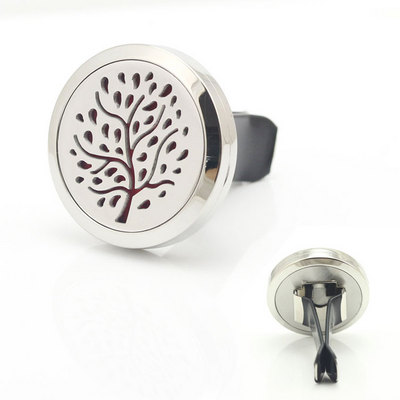 Tree Aroma Steel Diffuser Organic Car Air Freshener Car Air Purifier Perfume Tree of Life 316 Steel Aroma Clip