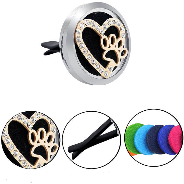 New Arrival Lovely Pets Aroma Diffuser Car Vent Clip Freshener 30mm Steel Air Purified Clips