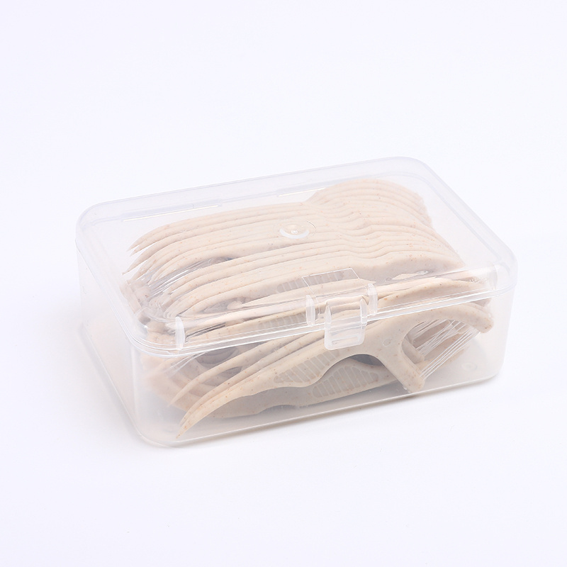 Carefully Selected Materials Bulk Eco Friendly Vegan Toothpick Dental Floss Picks Flosser