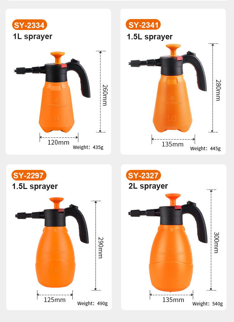 Car Care Washer Cleanings Manufacturer Wholesale 1.5L Foam Nozzle Car Wash Pressure Snow 2L Hand Pump Foam Sprayer for Car