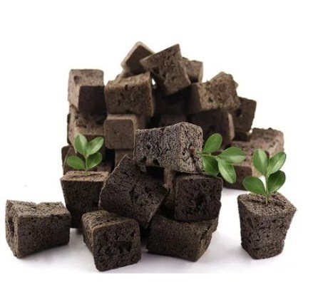 Biochar Sponge Soilless Succulent Planting Sponge Nutrition Substrate Garden Hydroponic Seed Starter Plugs