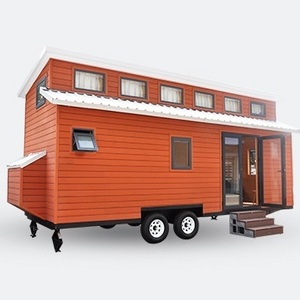 Deepblue Smarthouse NZ/AS/US standard prefabricated prefab light steel frame mobile house tiny house on wheels with trailer