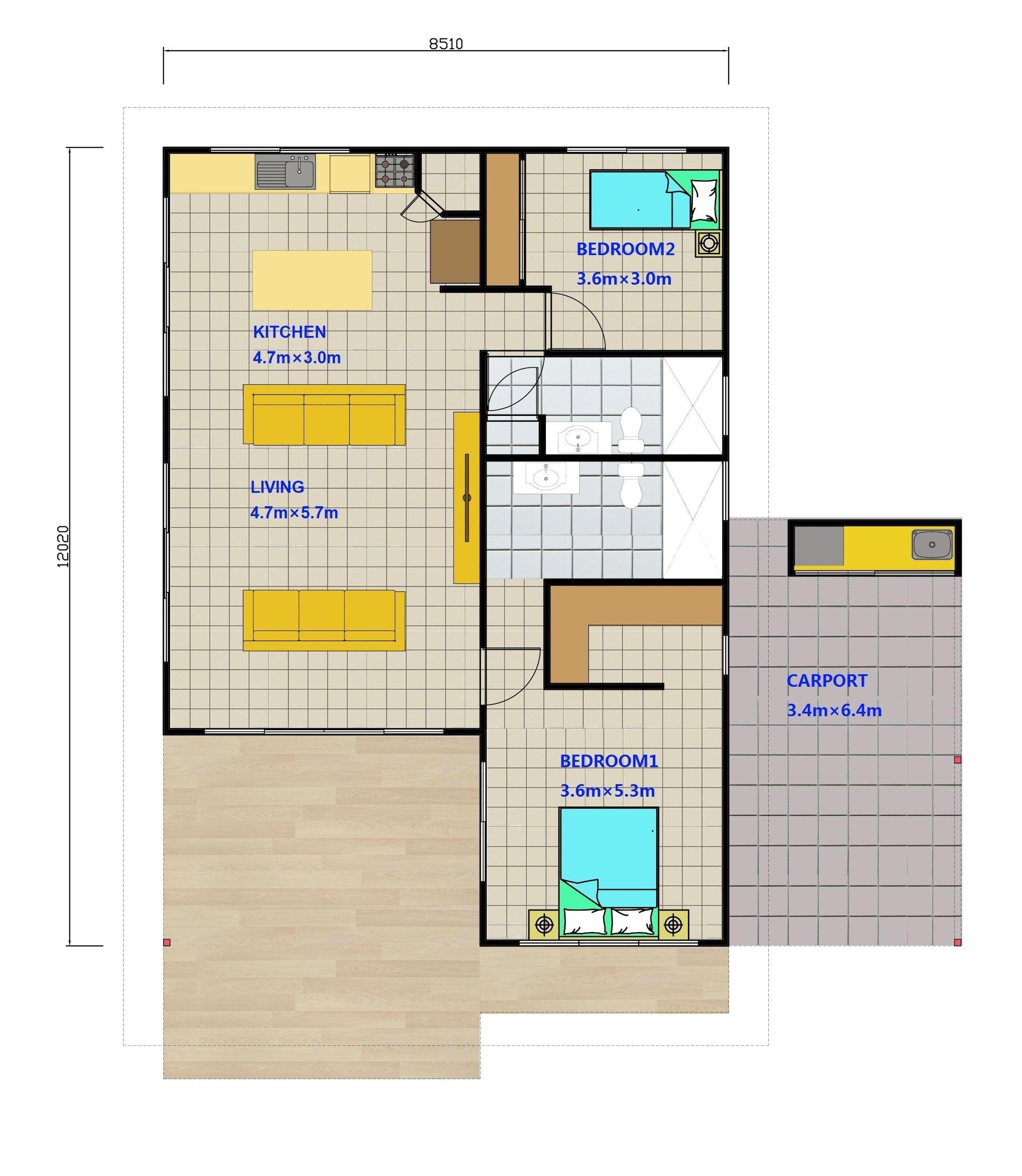 Deepblue Smarthouse Australia/CE/USA standard granny flat Prefab foldable house