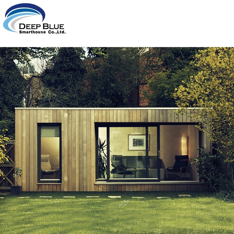 Deepblue Smarthouse cost-efficient small kit mobile prefab light steel frame bamboo bungalow wooden design garden studio house