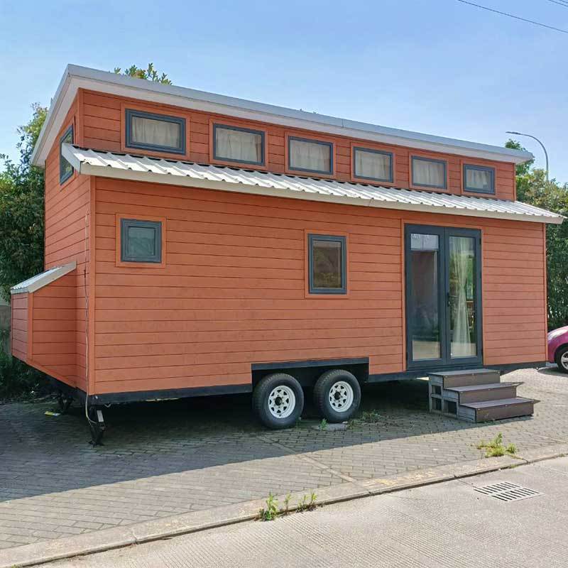 Deepblue Smarthouse NZ/AS/US standard prefabricated prefab light steel frame mobile house tiny house on wheels with trailer