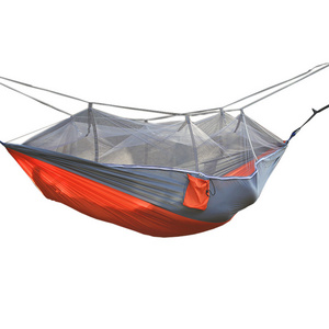 Ultra-Light Portable Camping Hammock with Mosquito Net Large Space Travel Camping Hiking Trip Parachute Hammock