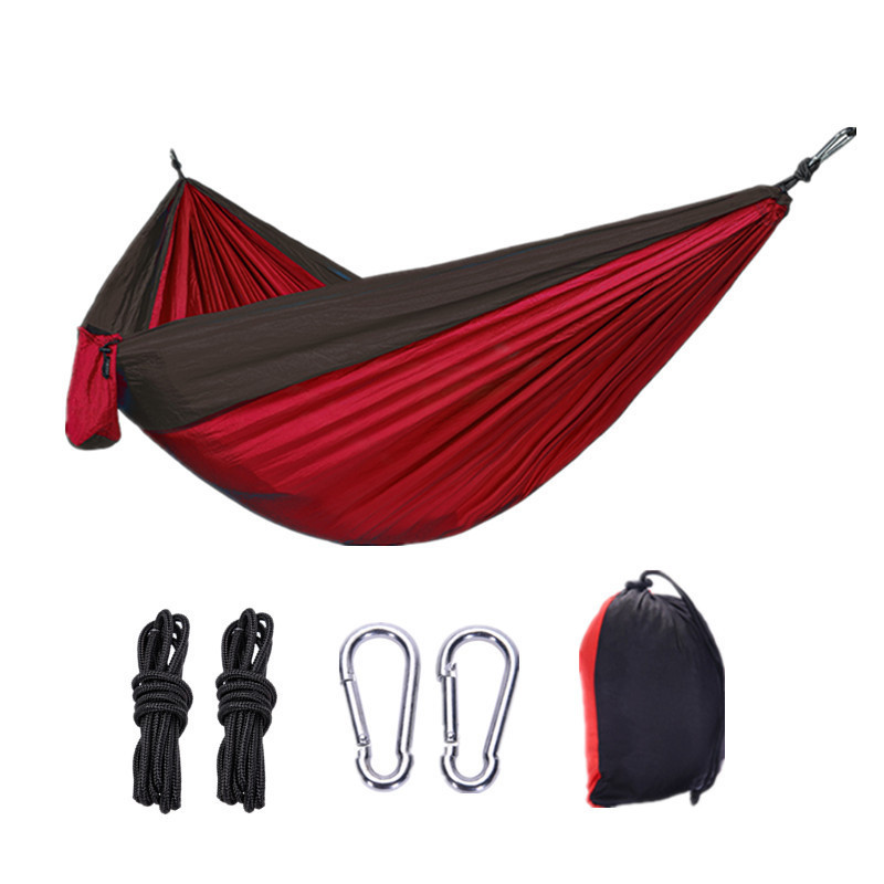 210T Double Parachute Nylon Hammock For Camping,Hiking,Outdoor, 220*90cm