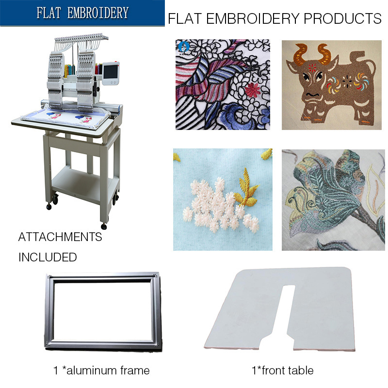 Double Head 12 needless Embroidery Machine Home Computer Embroidery Machine Multifunctional Three-in-One Embroidery Machine