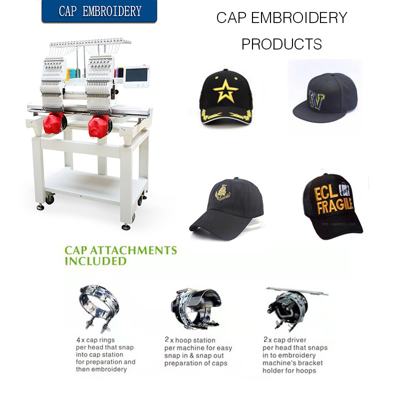 Double Head 12 needless Embroidery Machine Home Computer Embroidery Machine Multifunctional Three-in-One Embroidery Machine