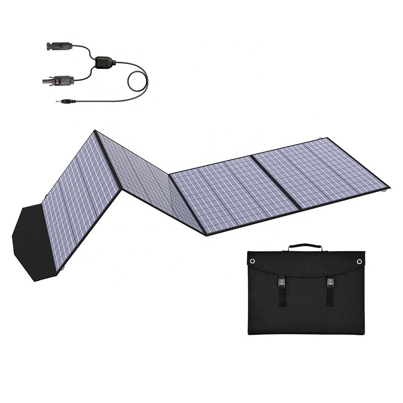 50W 100W 200W 300W Monocrystalline Camping Power Station Charger Portable Flexible Solar Panel Foldable