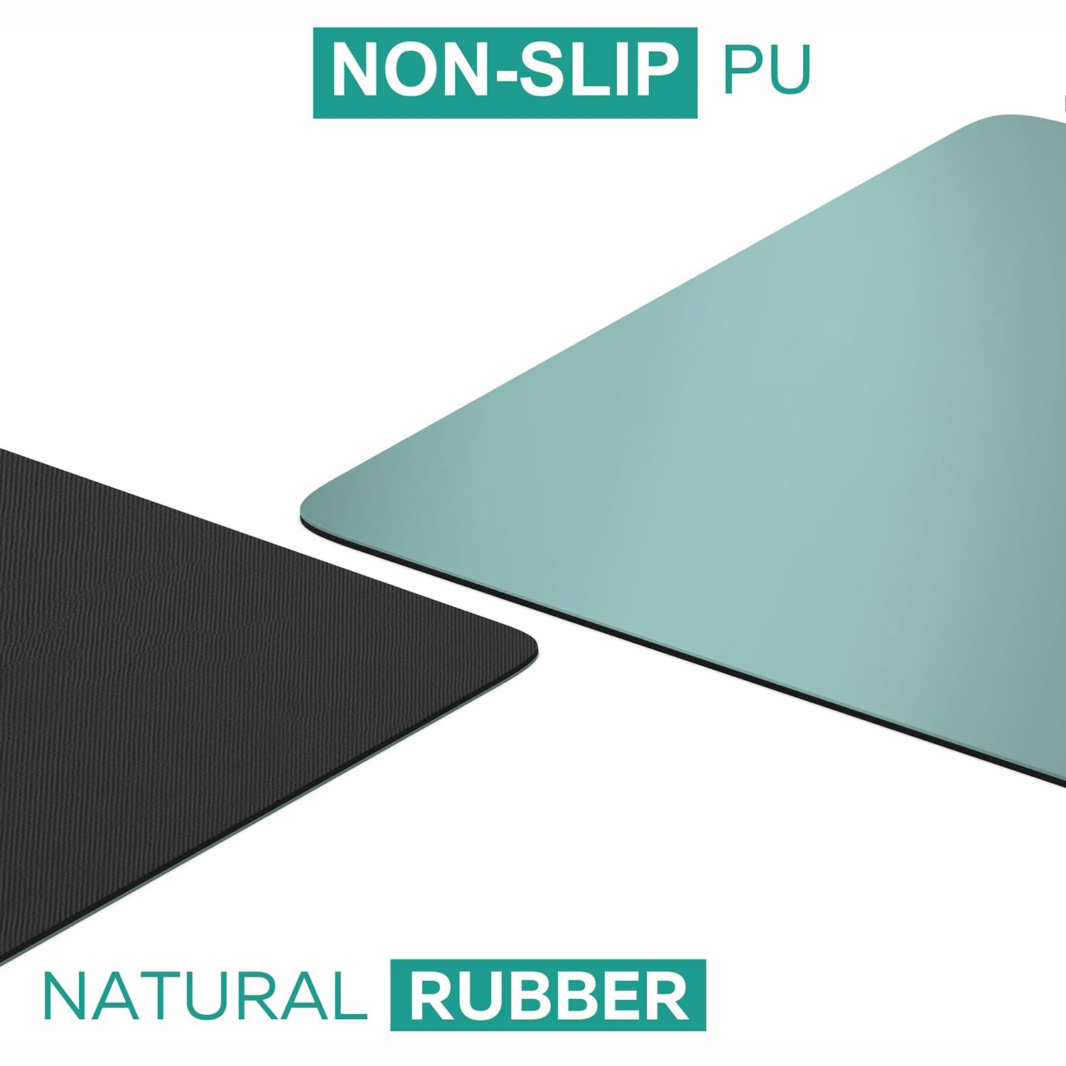 Eco Friendly 4mm 5mm Custom Arch Oval Curve Shaped Rounded Non Slip Natural Rubber PU Yoga Mat