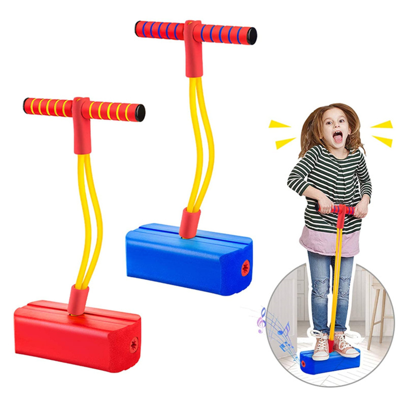 Factory Price Hotsale Kids Bouncing Toy Custom NBR Jump Pogo Stick Flybar Foam Pogo Jumper Crazy Pogo Jumper