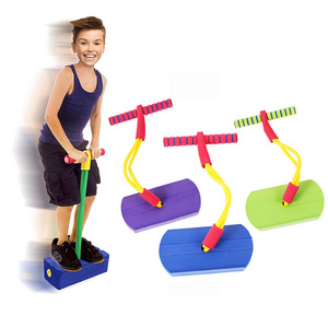 Kids Sports Games Toys Foam Pogo Stick Jumper Indoor Outdoor Fun Fitness Equipment Improve Bounce Sensory Foam Pogo Jumper Toys