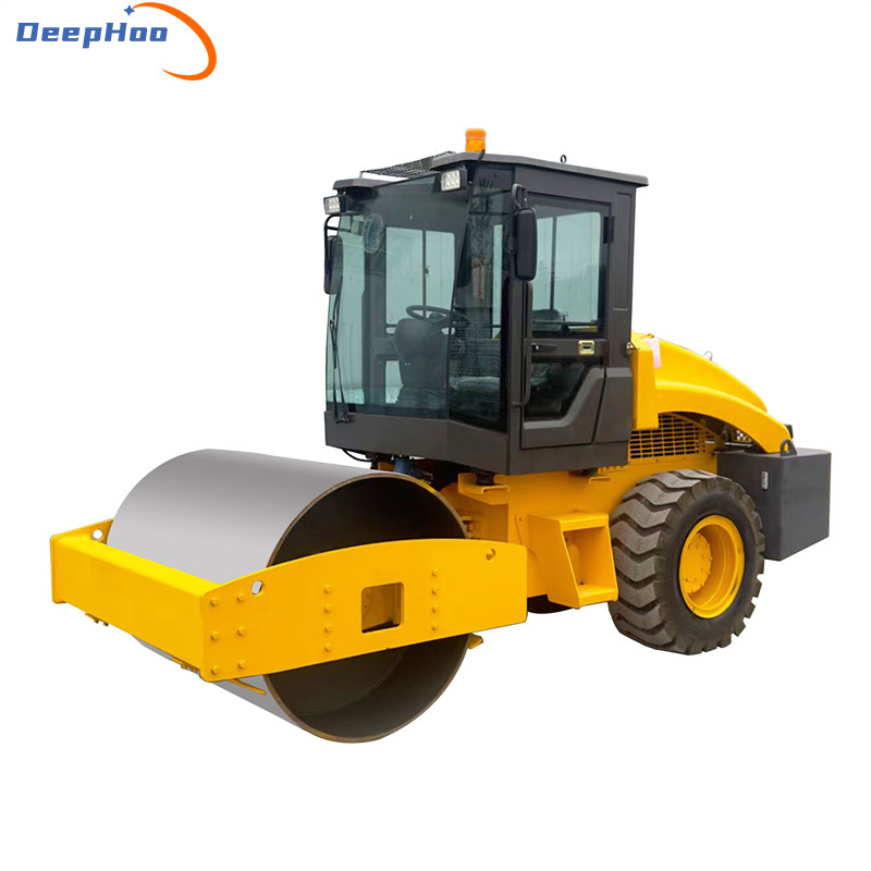 New design single steel drum hydraulic control compactor 6 ton vibratory road roller