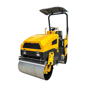 Flexible 2.5 ton Double Drum compactor vibratory mini compactor road roller