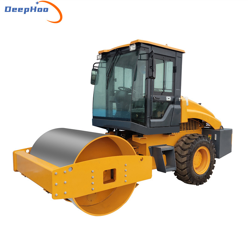 New design single steel drum hydraulic control compactor 6 ton vibratory road roller