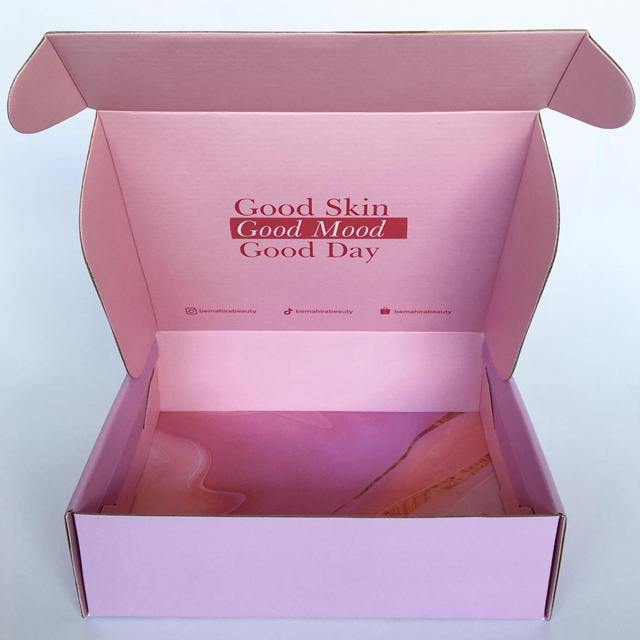 Small Mailing Boxes Cute Shipping Boxes In Pink Colors For Hair Extension Packaging