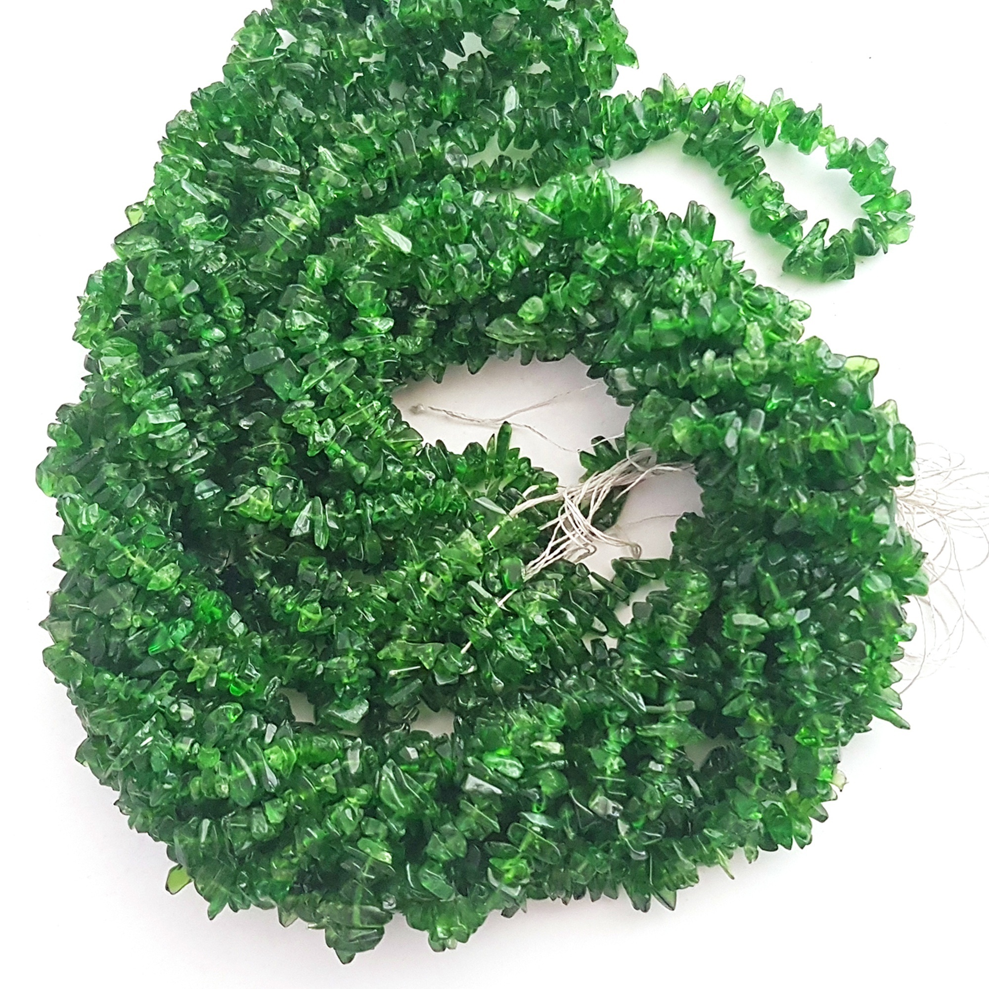 Chrome Diopside Polished Rough Chips Beads Polished Specimen Crystal Beads For Jewelry Raw Polished Chips Bracelet