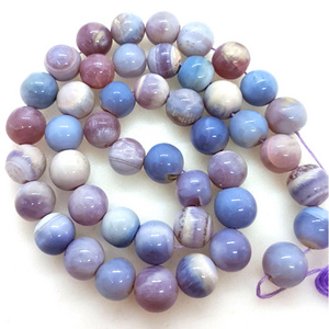 Natural Lavender Round Balls Gemstone Beads For Sale, Fancy Loose Gemstone For Making Necklace Findings, Handmade Jewelry Making