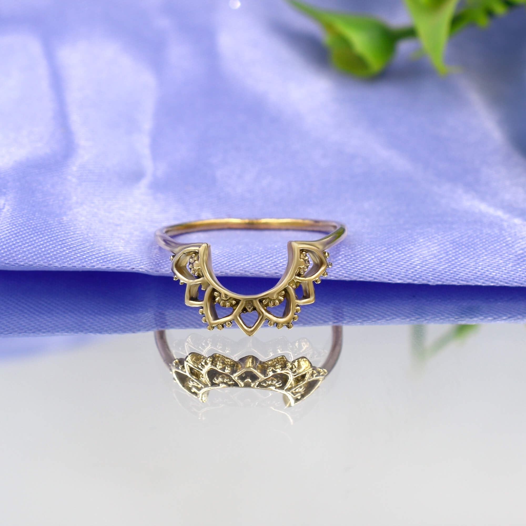 Unique design brass metal african jewelry modern design crown ring gold plated jewelry gold plated waterproof jewelry cute ring