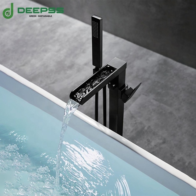 DEEPSS factory supply fashion new arrival floor mounted faucet freestanding bathtub faucet