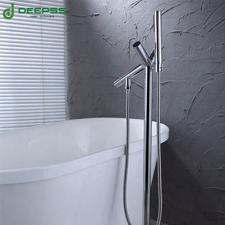 DEEPSS factory supply fashion new arrival floor mounted faucet freestanding bathtub faucet