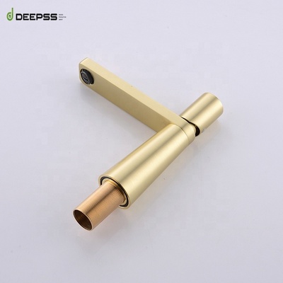 DEEPSS New tap design basin mixer brass PVD gold bathroom basin faucets