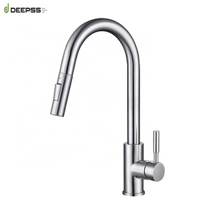 Deepss Commercial Single Handle Tap Cold Water CUPC Certified Pull Out Kitchen Sink Faucet