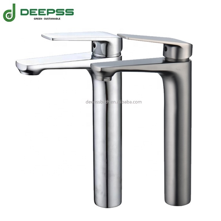 DEEPSS kaiping faucet manufacturer low MOQ brass chrome bathroom faucet torneira banheiro with reasonable price