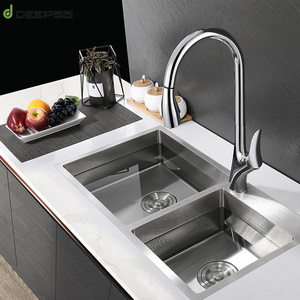 Deepss Cheap Kitchens Tap Taps Zinc Alloy Design Deck-Mounted Waterfall Put Out Sink Faucet Kitchen Mixer