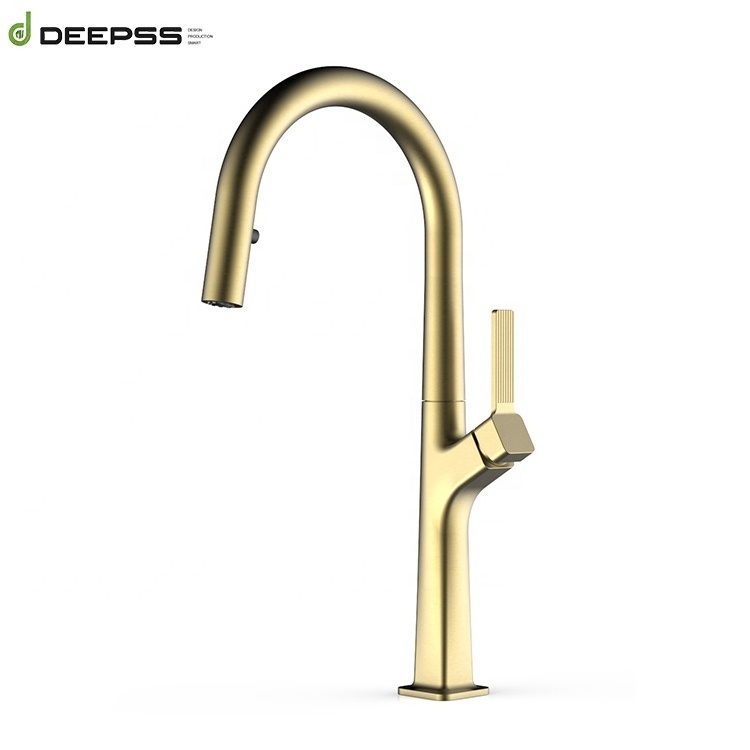 DEEPSS kaiping tapware factory brass sink mixer taps gold brass kitchen faucet