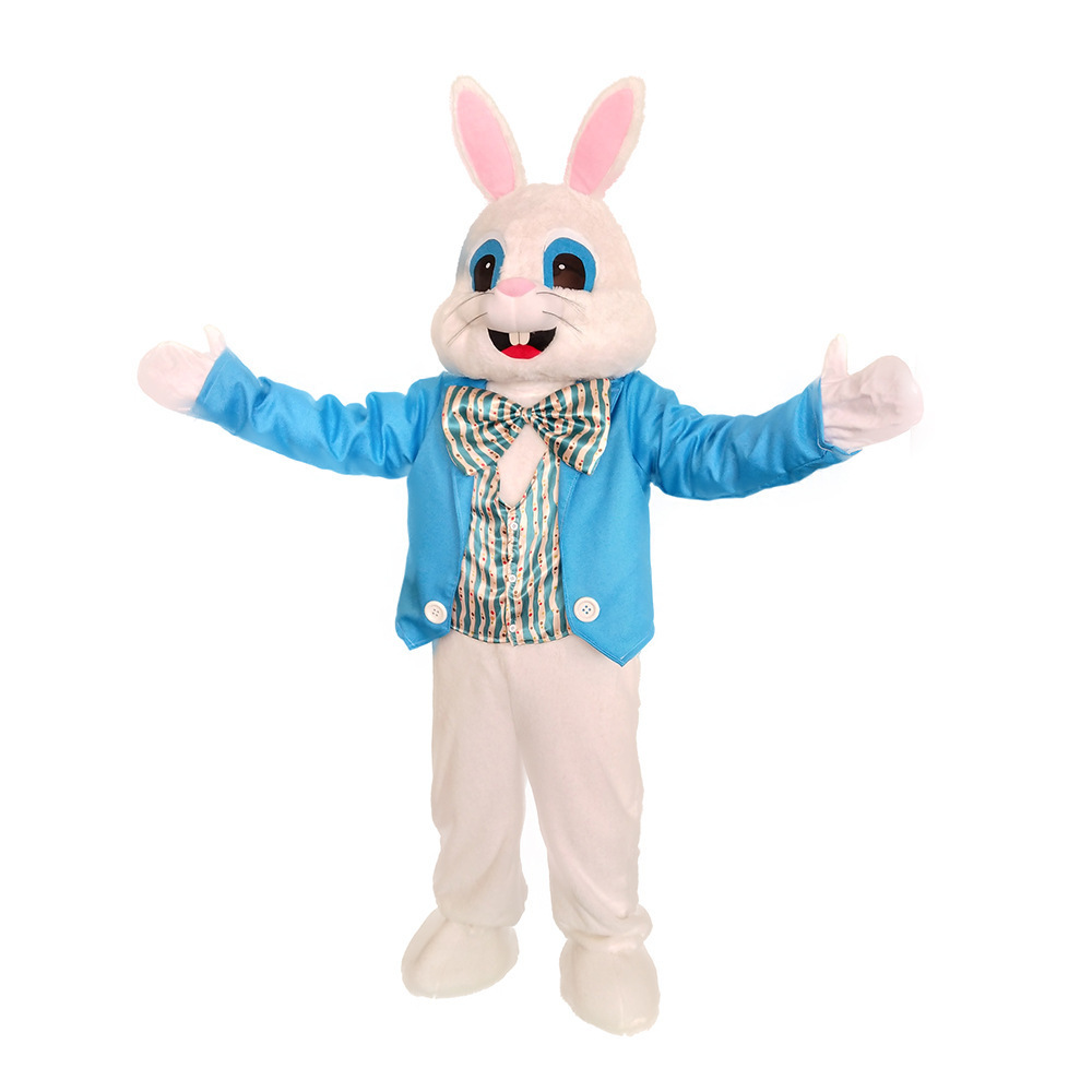 Easter Party Rabbit Costume Bunny Mascot Walking Costume Adult Size Fancy Dress