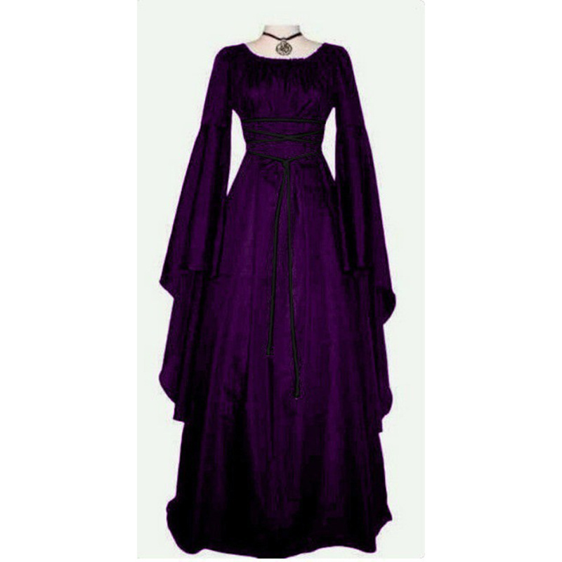 Women's Halloween Costumes Gothic Gown Renaissance Dress Medieval Costume