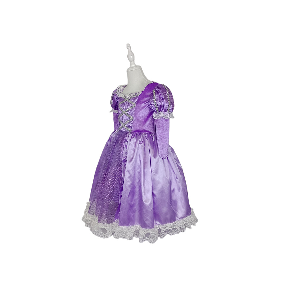 Customized Kids Fancy Dress Outfit Costumes Girls Fairy Tale Princess Tangled Rapunzel Aurora Kid Costumes